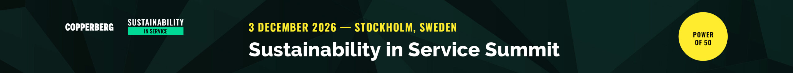 Sustainability in Service Summit — Power of 50: 3 December 2026